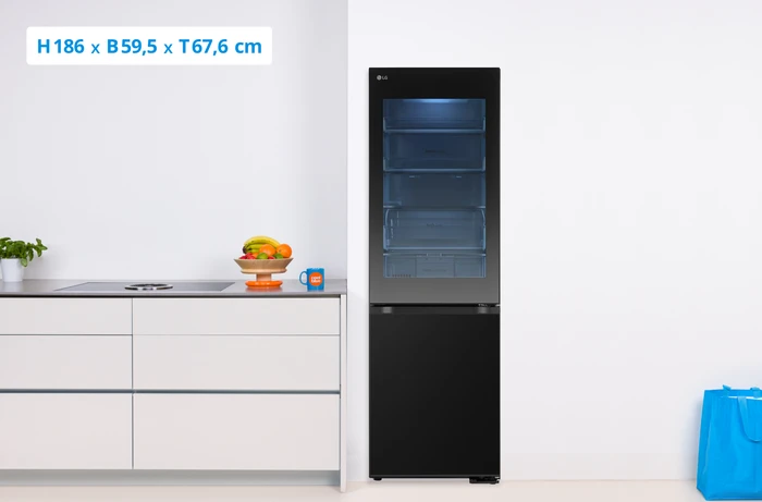 Thumbnail 1 de LG GBG5160CEV InstaView Kühlgefrierkombination mit Tür-in-Tür und Total No Frost