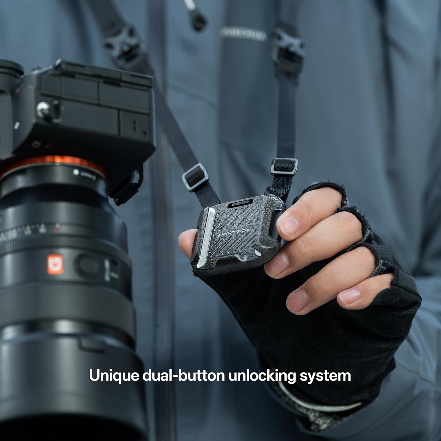 Thumbnail 2 de PGYTECH Kamera-Schultergurt Montage-Schnellspannklemme & Arca-Plate-Kit (Aluminium, SnapLock-Design)