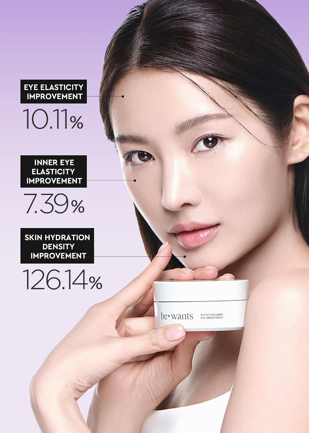 Detalle de bewants Under Eye Patches, 60-Count Hydrogel Masks with Vegan Collagen