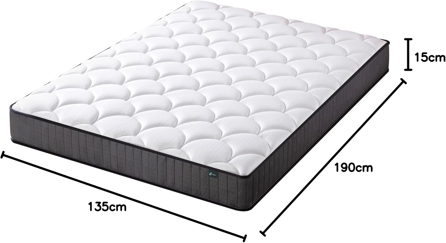 Detalle 2 de Zinus Double Memory Foam Mattress 135 x 190 cm
