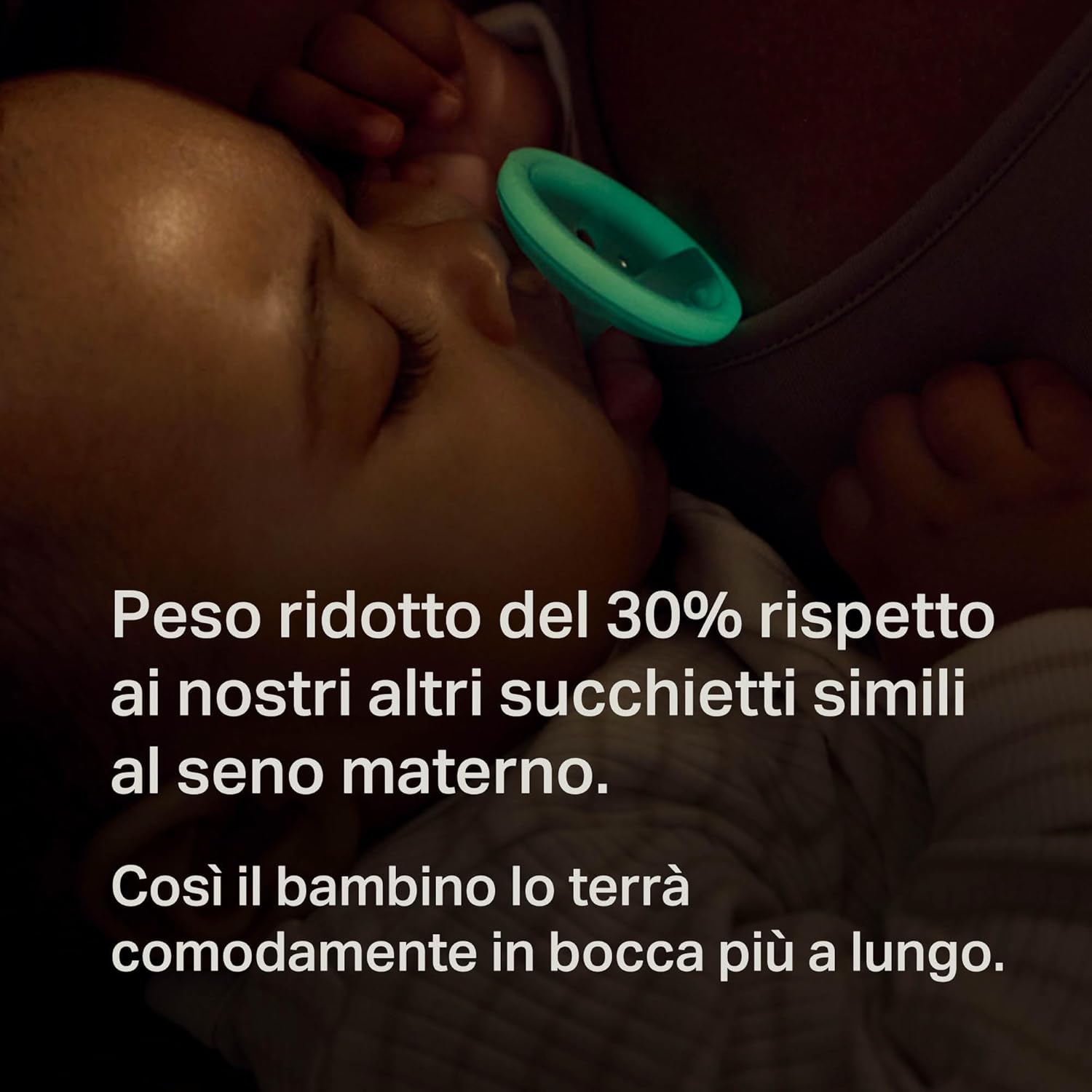 Detalle 2 de Tommee Tippee Ciuccio Simile al Seno Night Glow 6-18 Mesi – Confezione da 4, Tettarella Orthodontica in Silicone