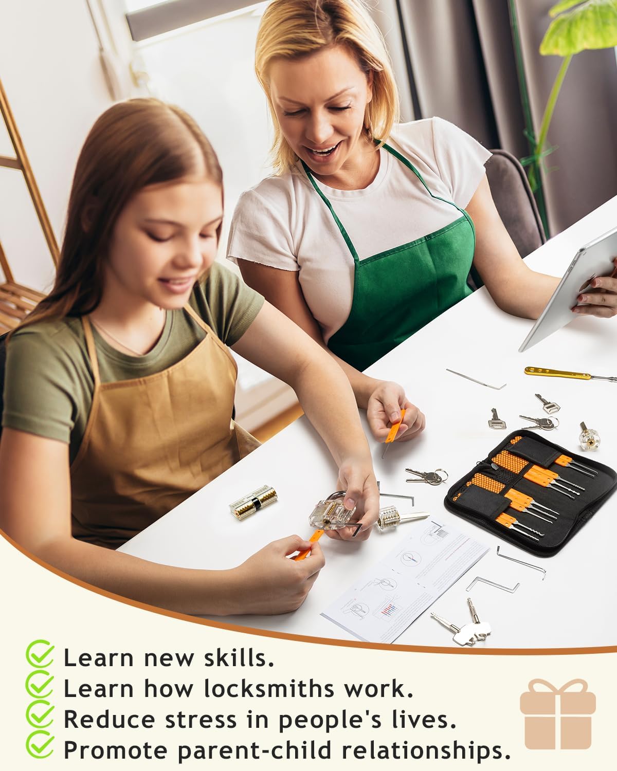 Thumbnail 6 de EVENTRONIC Lock Picking Kit 32-Piece with Training Locks 📦