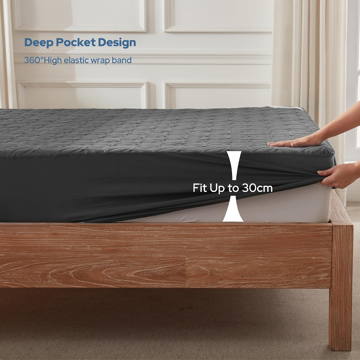 Thumbnail 3 de BEDLORE Waterproof Double Mattress Protector 40cm