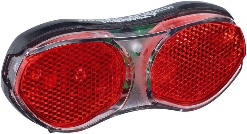 Detalle de Büchel LED Gepäckträgerlicht – Rücklicht für Dynamo- oder E-Bike-Antrieb (StVZO, 80 mm Abstand)