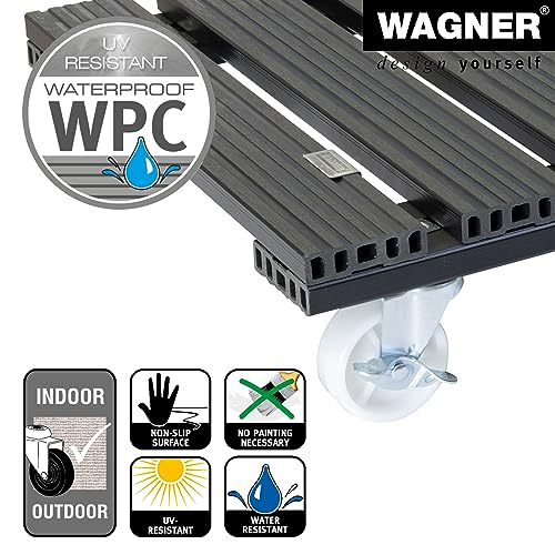Thumbnail 3 de WAGNER Soporte con ruedas para plantas 38,5×38,5×11 cm