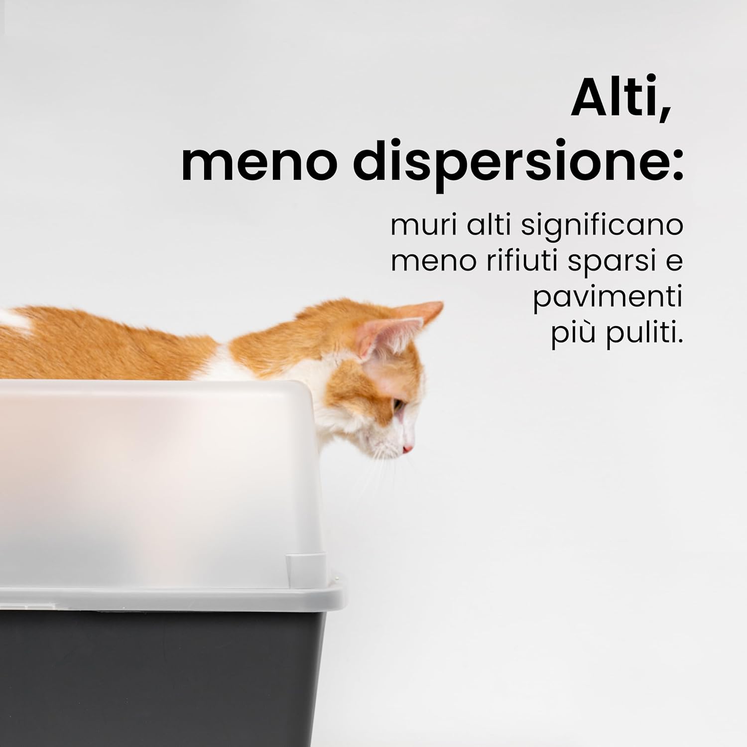 Thumbnail 2 de Iris Ohyama Vassoio per lettiera con paletta CLH-12, set da 2 (bianco) con pareti rimovibili