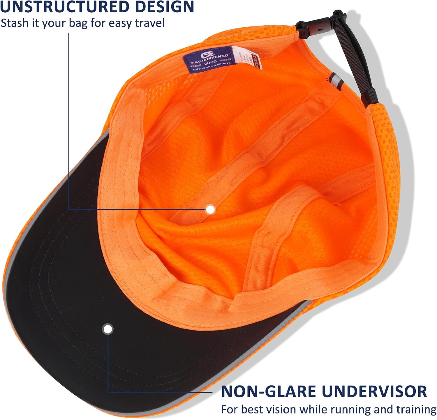 Detalle de GADIEMKENSD Women's Running Cap, Mesh