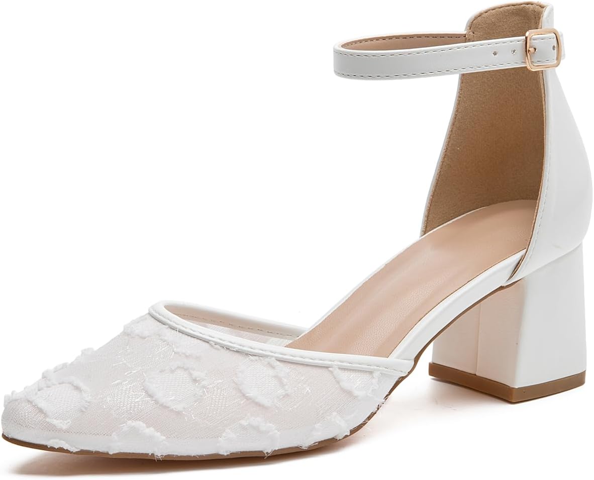 Detalle de Bplangat Women's Block-Heel Shoes, 2.36-Inch Heel