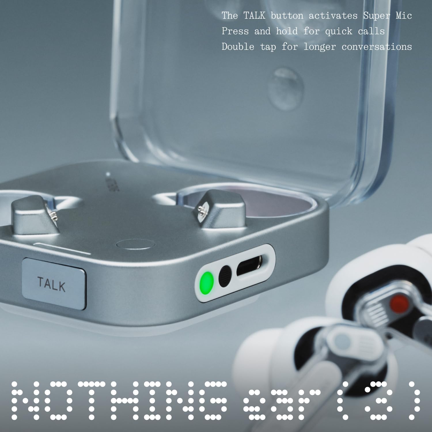 Detalle de Nothing Ear (3) 45dB ANC Wireless Earbuds