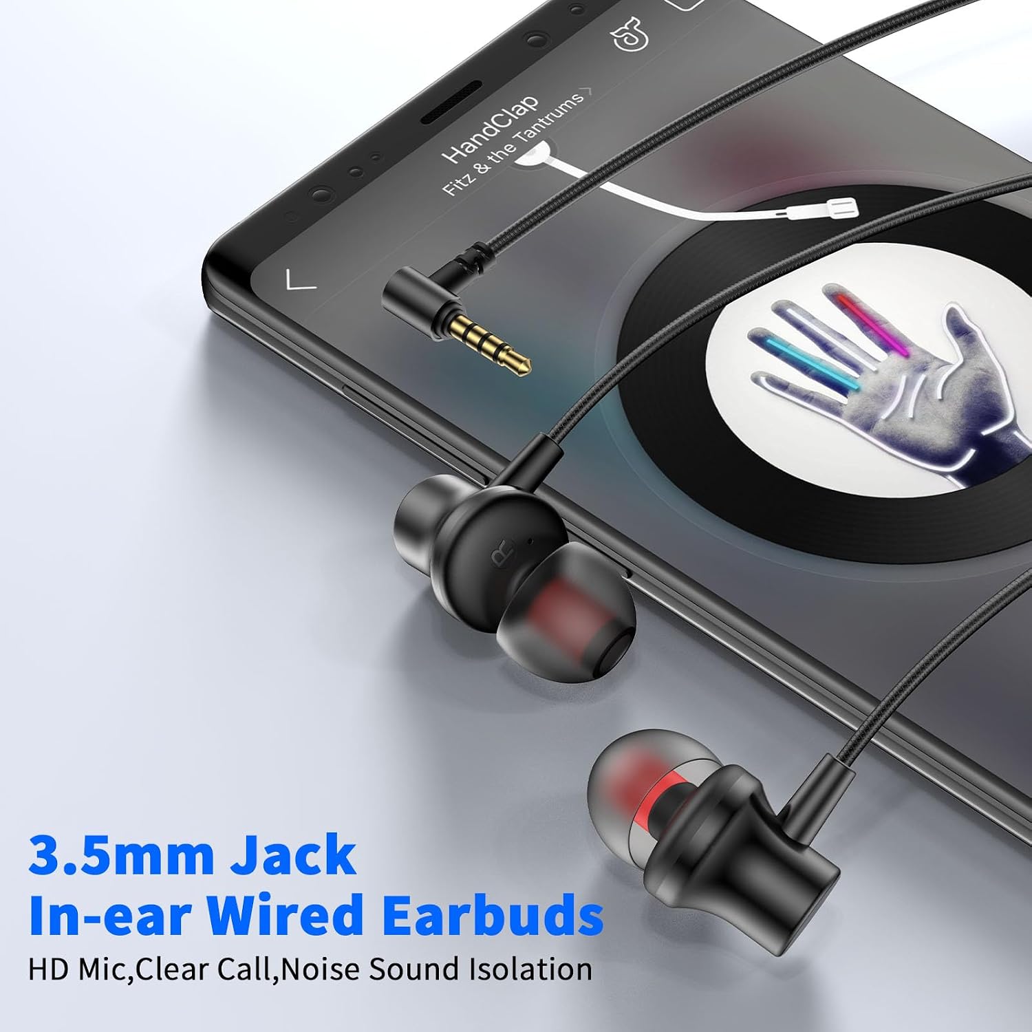 Detalle 2 de Wired Earbuds 3.5mm Jack Earphone 1.8m