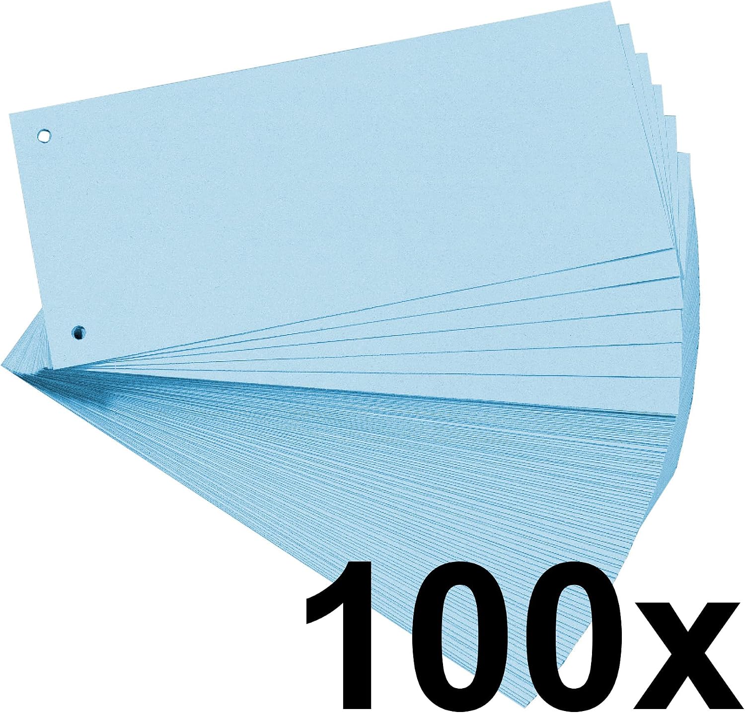 Detalle de Exacompta 13315B Divisori e Segnaletica, 10x24 cm, Blu — organizzazione elegante per la tua cartella