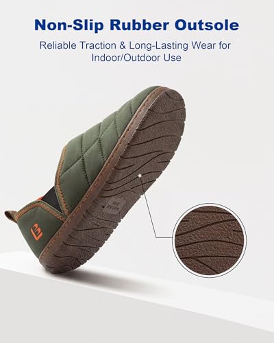 Thumbnail 6 de LongBay Men's Two-Tone Slippers with Comfy Memory Foam: Non-Slip Indoor/Outdoor House Shoes
