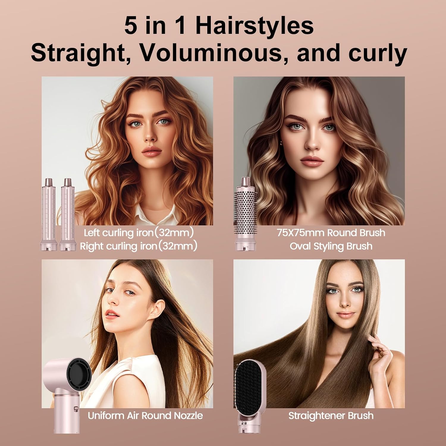 Thumbnail 4 de Dryhsip 5-in-1 Hot Air Brush for Hair