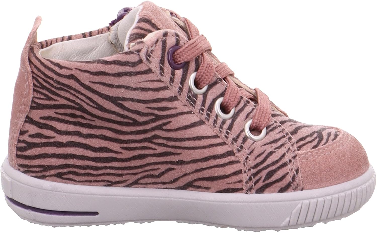 Detalle de Superfit Moppy Sneaker 1-000360 Mädchen – Wildleder, Leder Innenmaterial, Reißverschluss