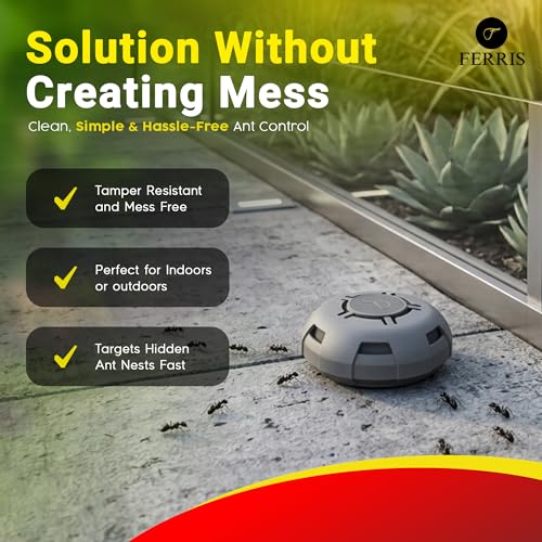 Detalle de FERRIS Ant Killer Bait Station 4pk: effective indoor ant control that targets colonies