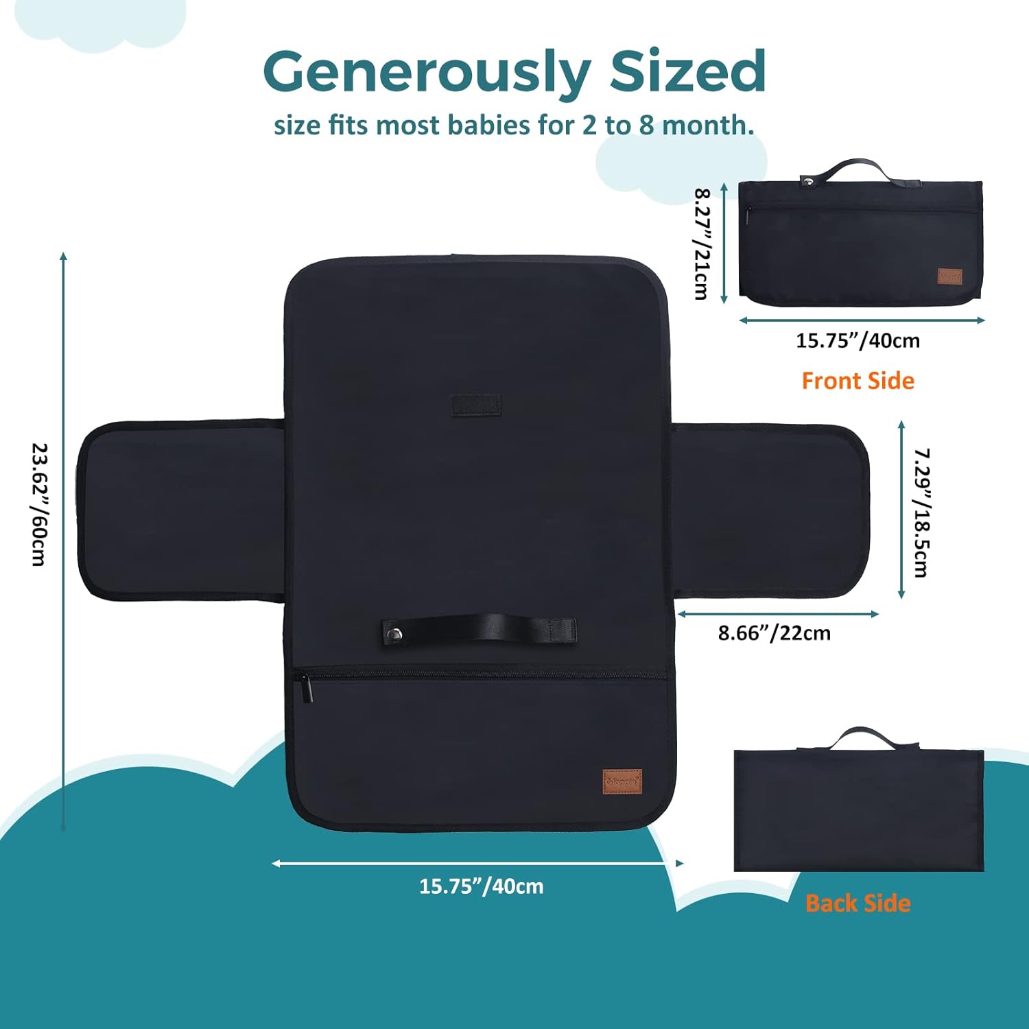 Thumbnail 1 de Gloppie Diaper Changing Mat Foldable 40x60 cm