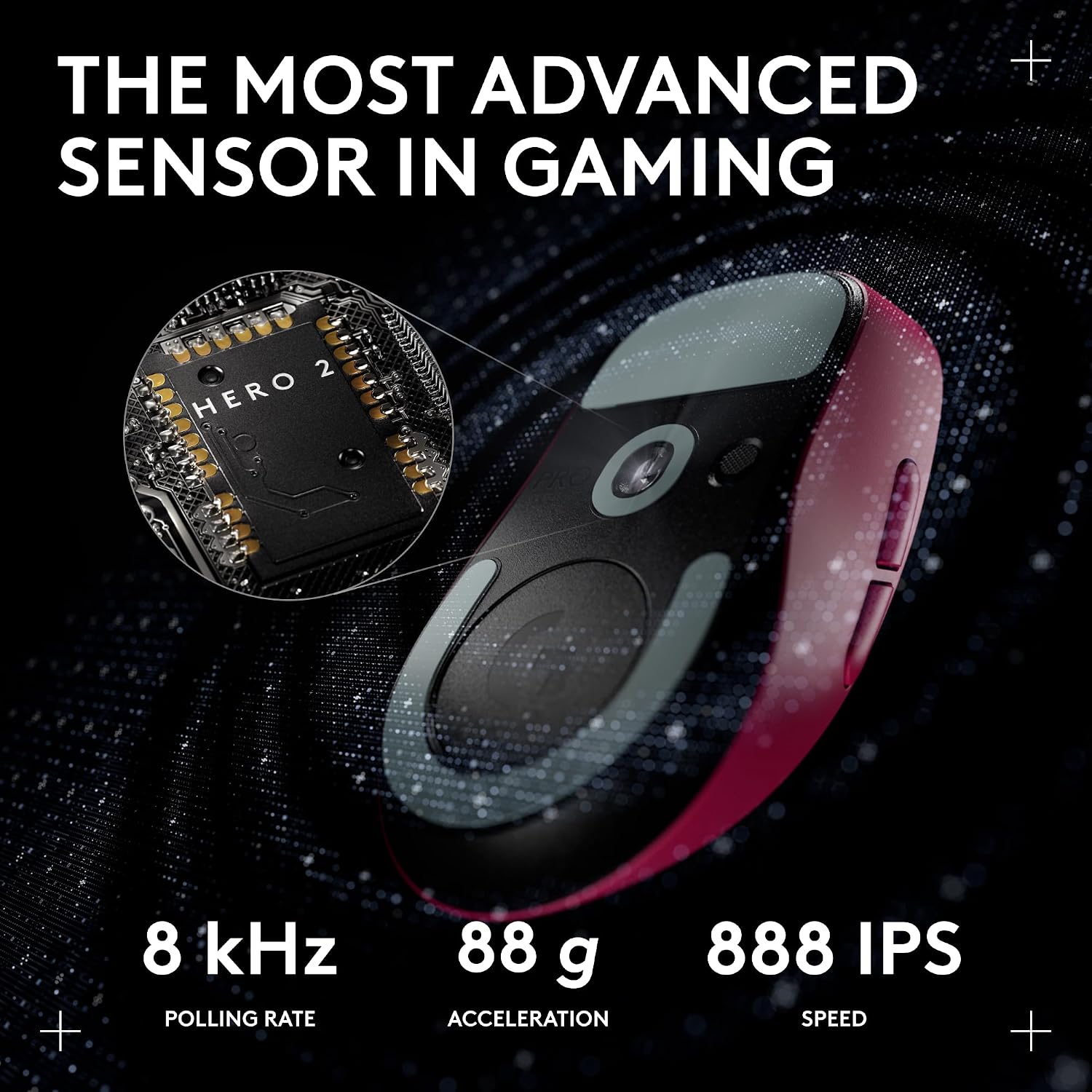 Detalle de Logitech G PRO X Superlight 2c Wireless Mouse – Pink (53 g)