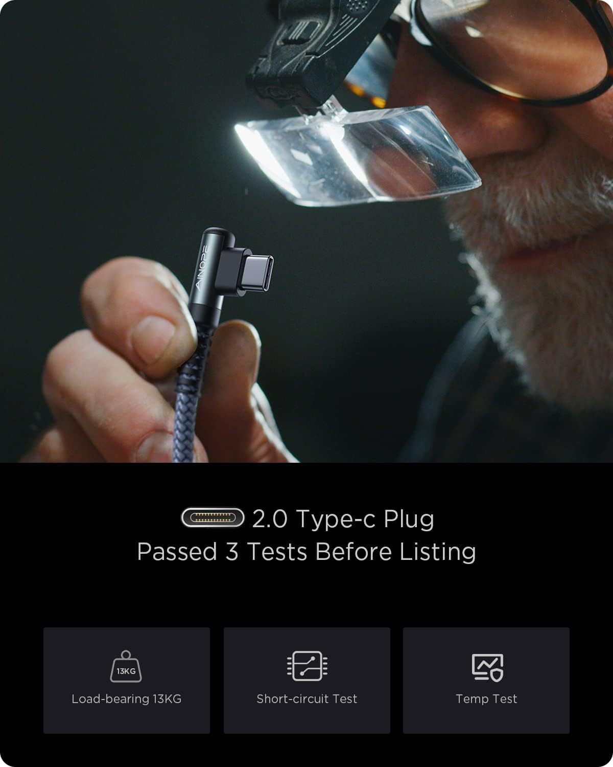 Thumbnail 6 de AINOPE USB C Charger Cable 2m — Fast Charging for iPhone & Samsung