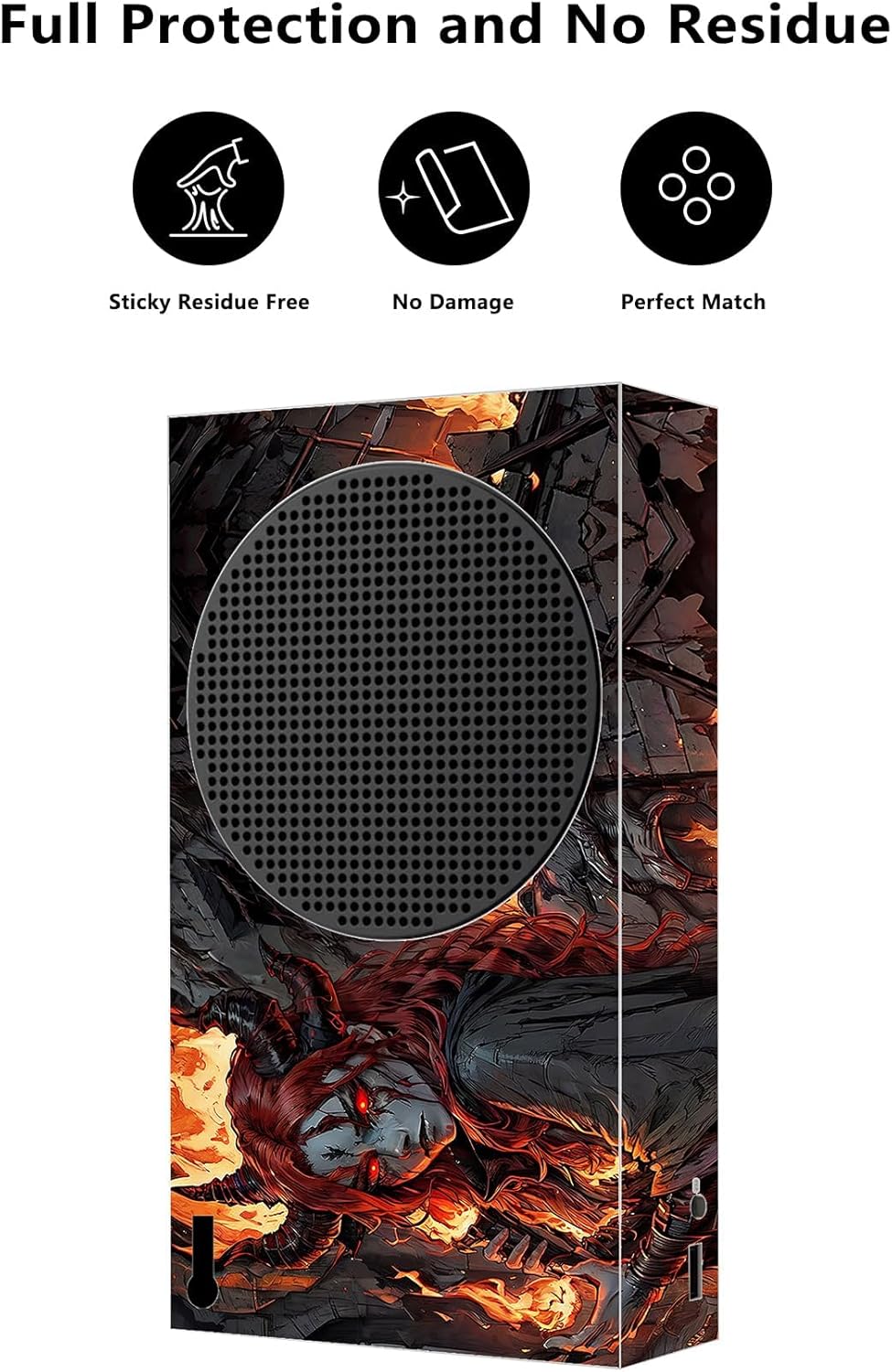 Thumbnail 2 de playvital Custom Vinyl Skins for Xbox Series S (Flame Envoy) console & controller decals