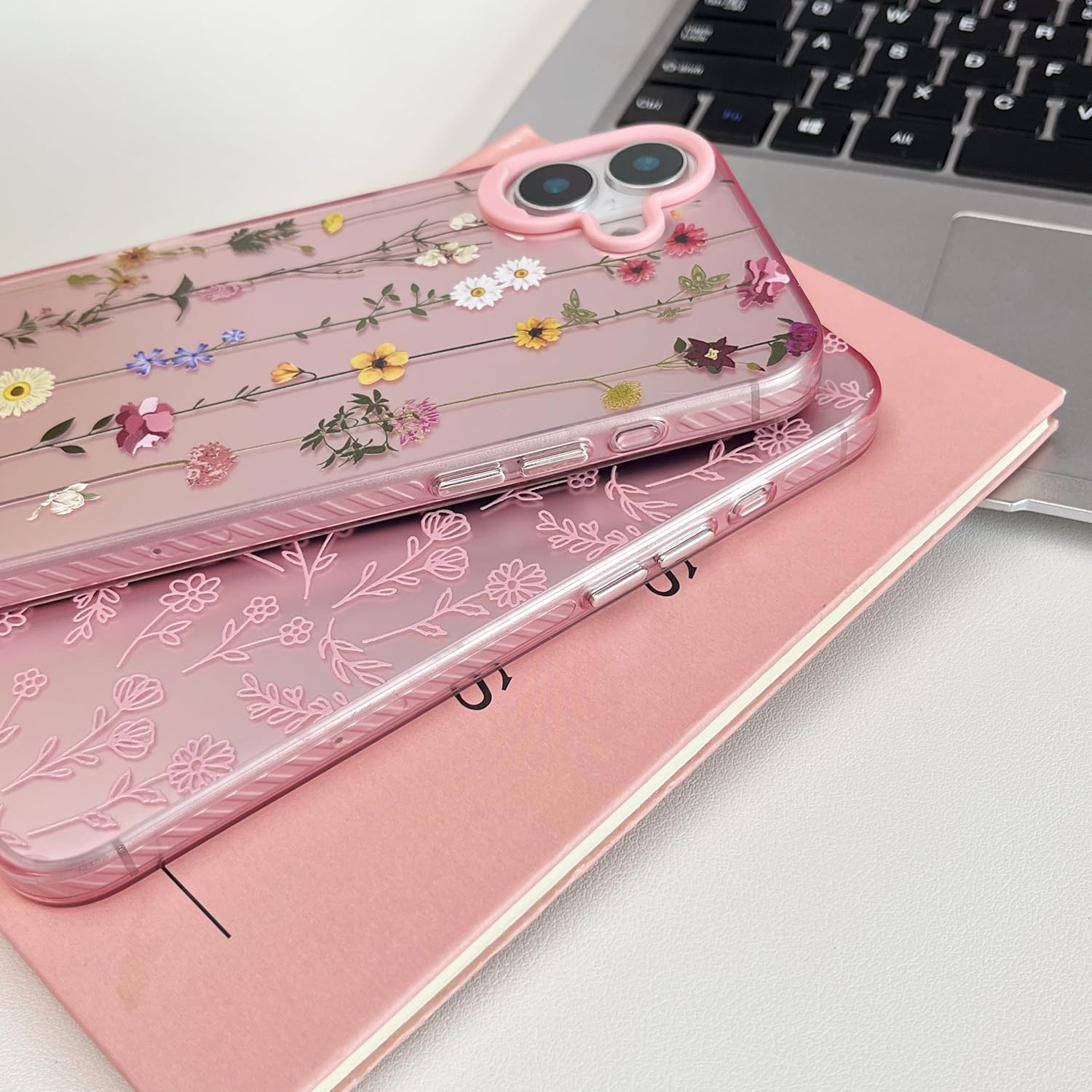 Thumbnail 1 de ZTOFERA iPhone 16 Plus (6,7 Zoll) Schutzhülle rosa – Planet-Sternenhimmel Design mit hartem PC-Rücken und TPU-Rahmen