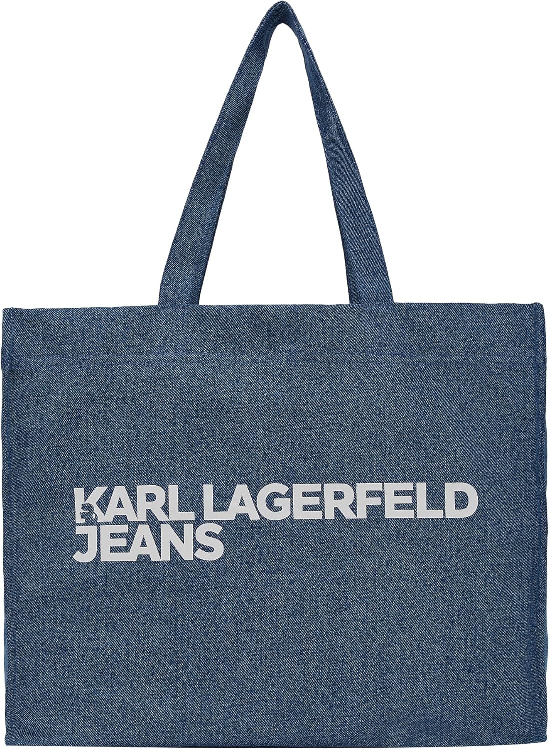 Detalle de KARL LAGERFELD Essential Logo Shopper – Damen, Blau, One Size