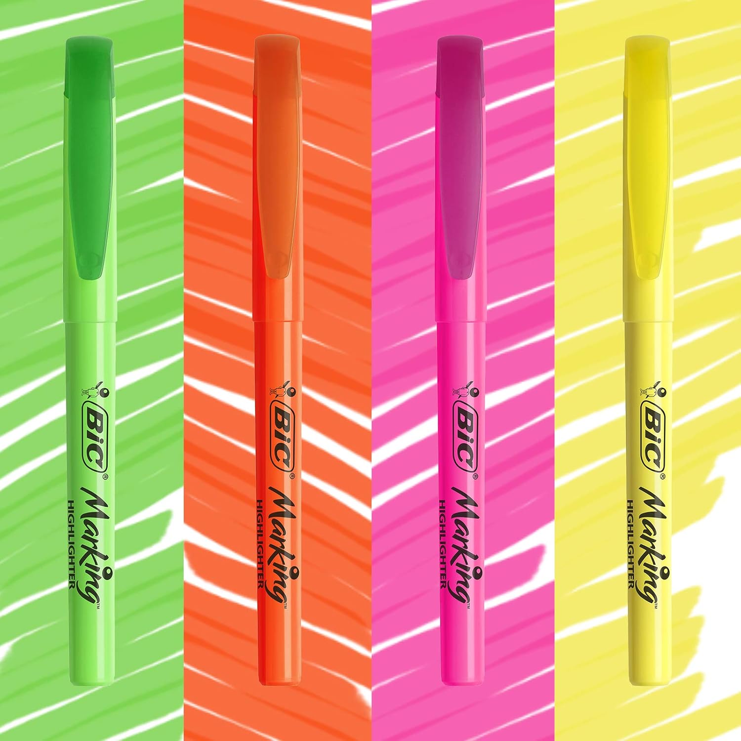 Detalle 2 de BIC Kit Les Essentiels : 3 Stylos 4 Couleurs + 5 Highlighters + 14 Stylos-Bille Original – Lot de 22 produits