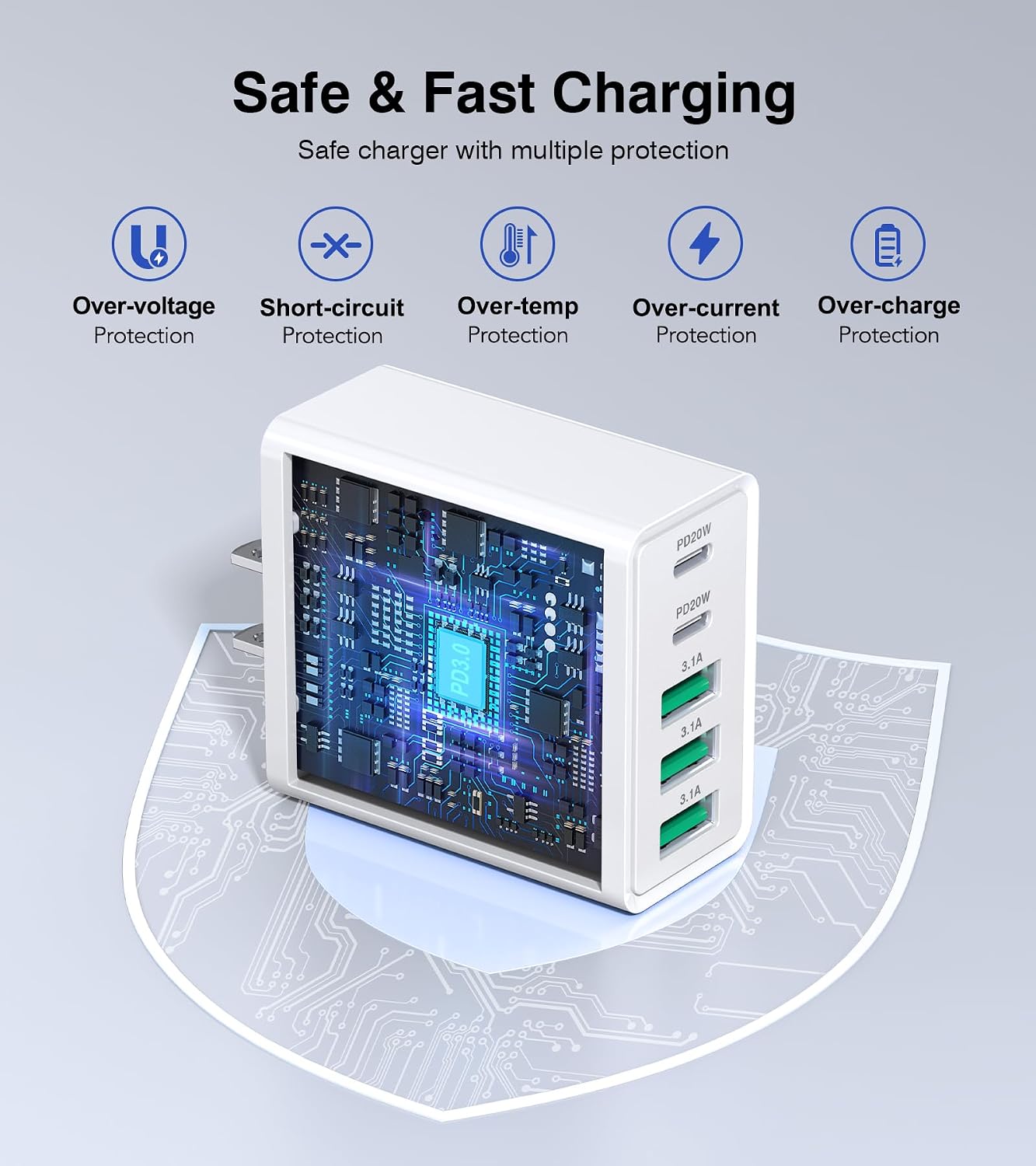 Thumbnail 6 de 2-Pack 60W USB-C Wall Charger ⚡