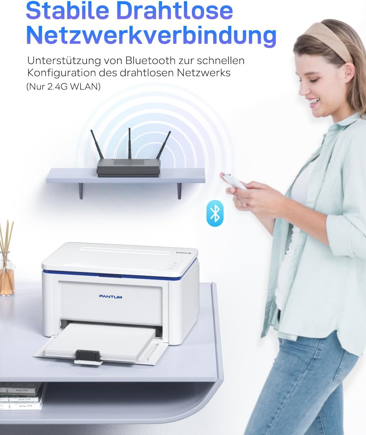 Thumbnail 2 de PANTUM BP2309W Laserdrucker 20 ppm für Zuhause und Büro