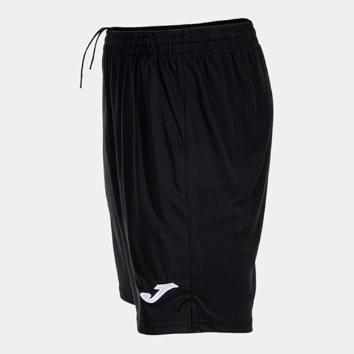 Detalle de Joma Bermuda Hombre Drive: shorts deportivos con bolsillos y cordón, negro, tallas 5XS-XXL