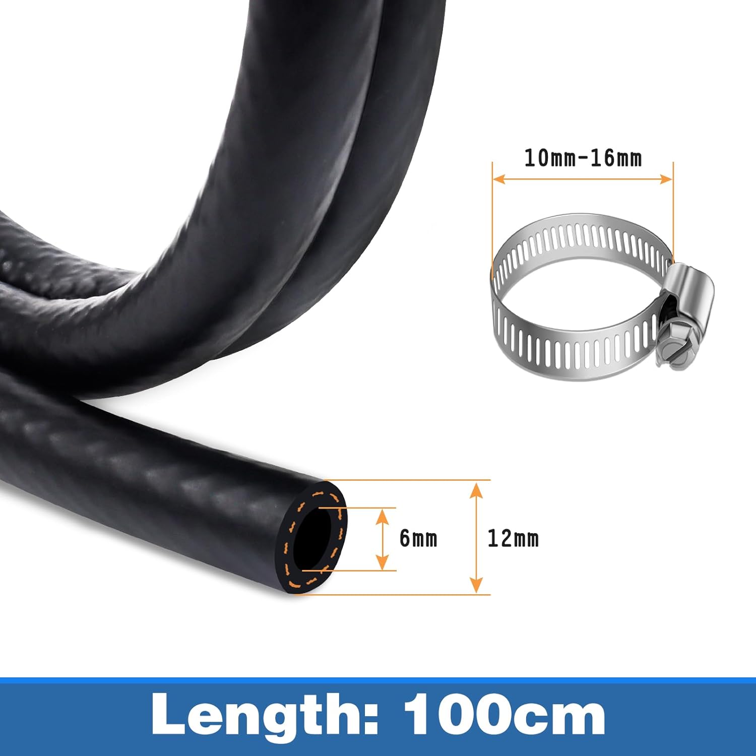 Detalle 2 de Hanibos 6mm Fuel Hose 1m set for engines