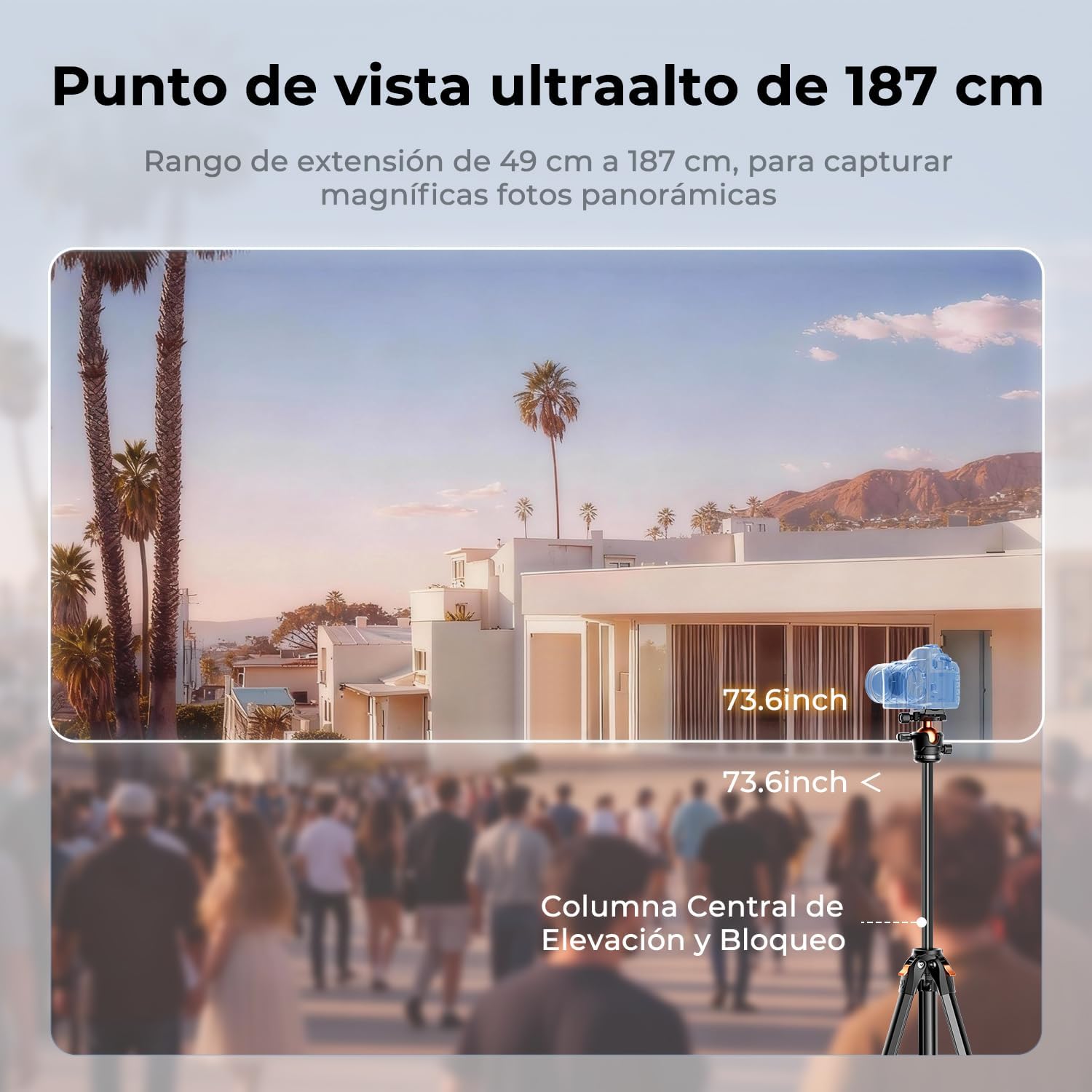 Thumbnail 2 de K&F CONCEPT 187CM Trípode Cámara