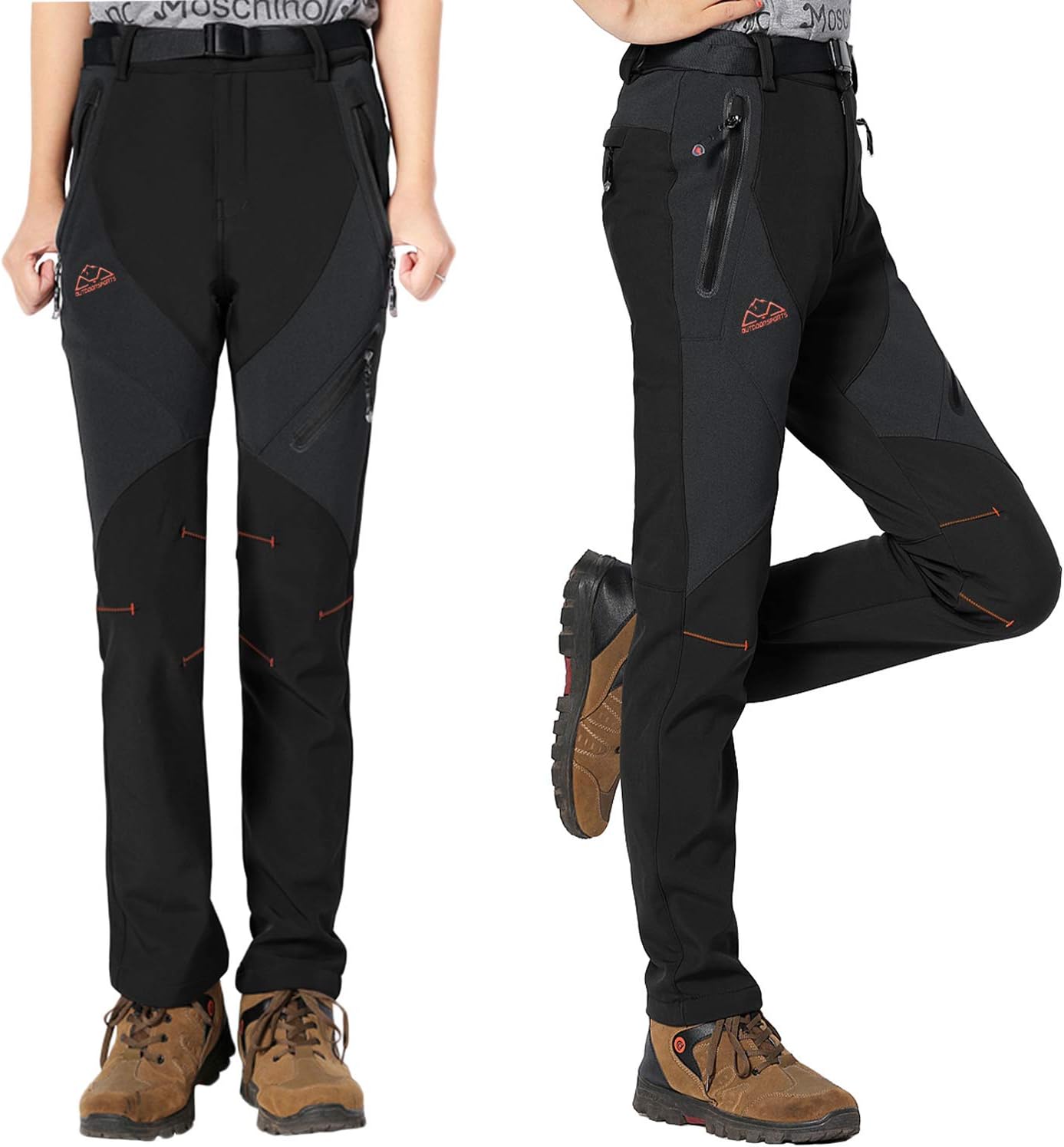 Thumbnail 2 de donhobo Womens Walking Waterproof Trousers Thermal fleece lined trousers for winter