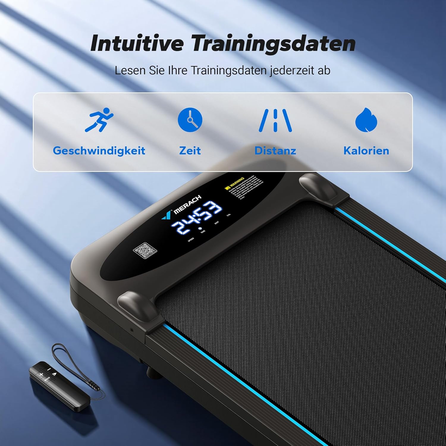 Detalle 2 de MERACH Walking Pad T26 – Kompaktes Schreibtisch-Laufband für Zuhause und Büro
