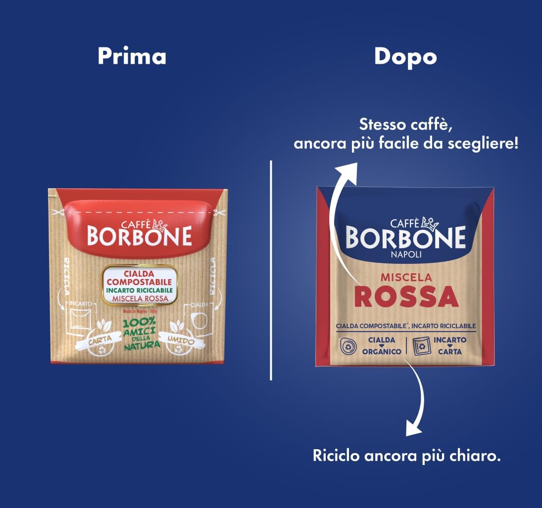 Thumbnail 6 de Caffè Borbone Dosette Compostable Mélange Rouge – 100 dosettes ESE 44 mm