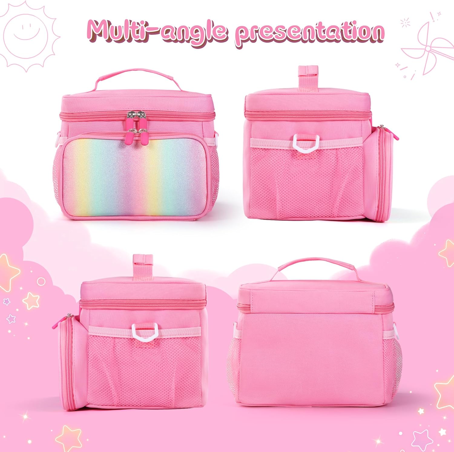 Detalle de TATAVR Travel Carrying Case for Yoto Player 3rd Gen – Card Holder for 30 Cards, with Shoulder Strap (Pink)