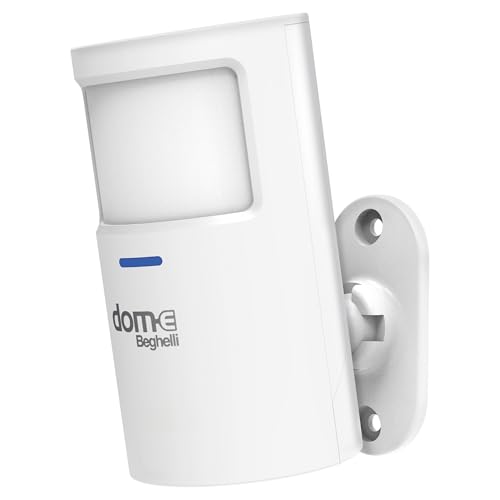 Detalle de Beghelli Sensore Volumetrico Wireless DOM‑E (Cod. 60105) – PIR, 110°/6 m, 2x AA