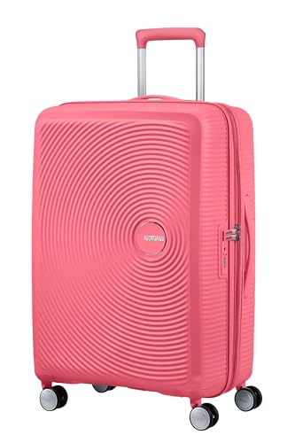 Detalle de American Tourister Soundbox Spinner M Erweiterbar 67 cm – Rosa (Sun Kissed Coral)