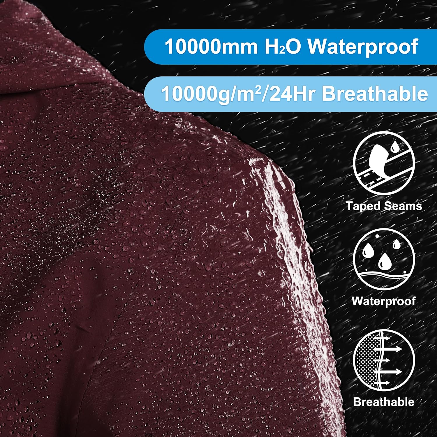 Thumbnail 3 de 33,000ft Damen Regenjacke 8000 mm