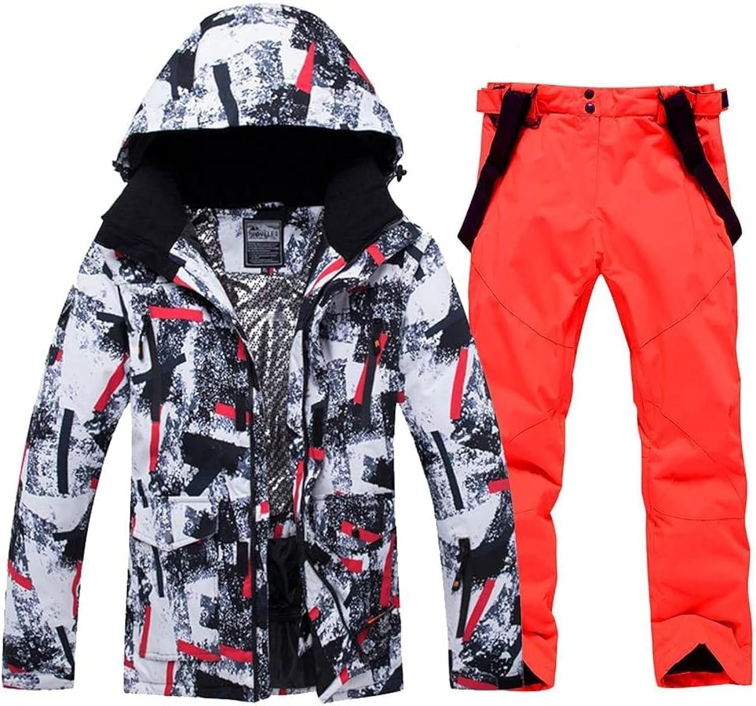 Thumbnail 5 de HOTIAN Herren Schneeanzug Ski Jacke und Hose Set für Winter