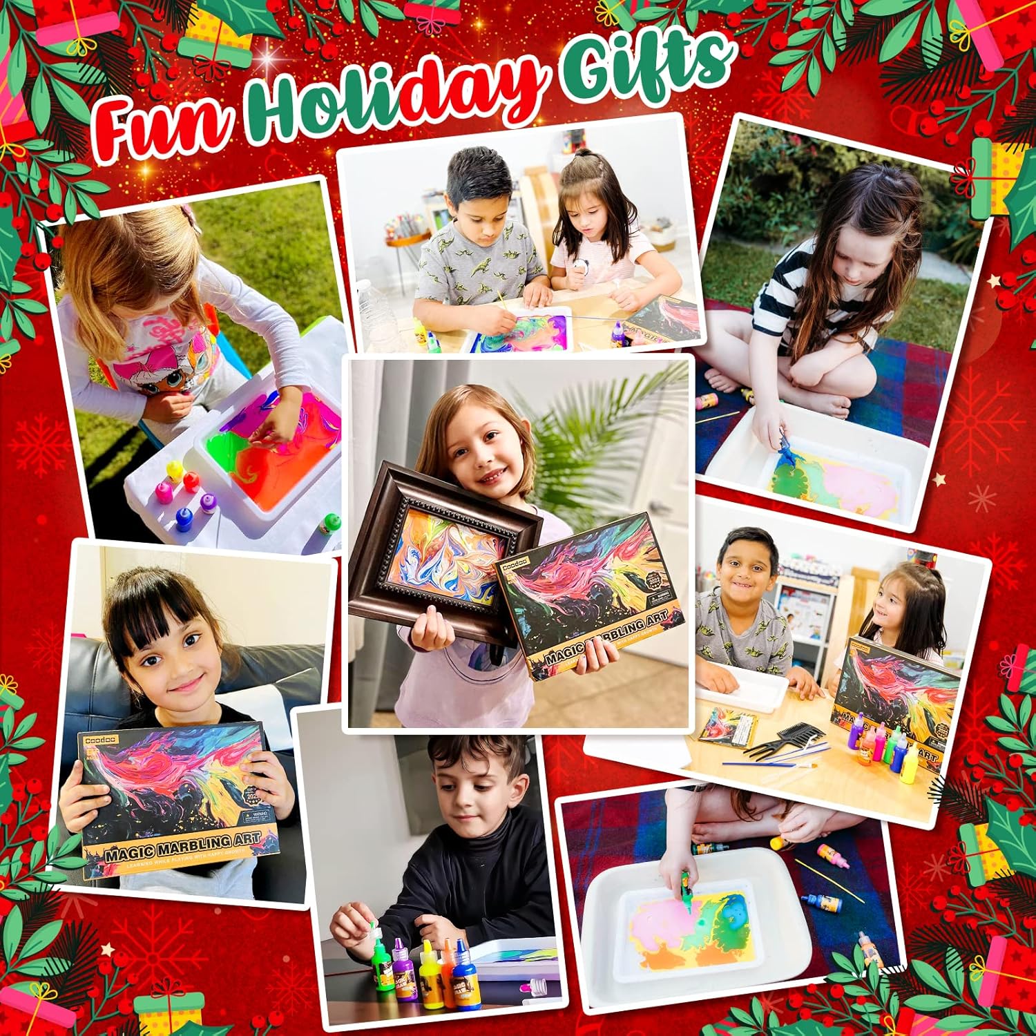 Detalle de Coodoo Water Marbling Paint kit for kids 6+ 🎨