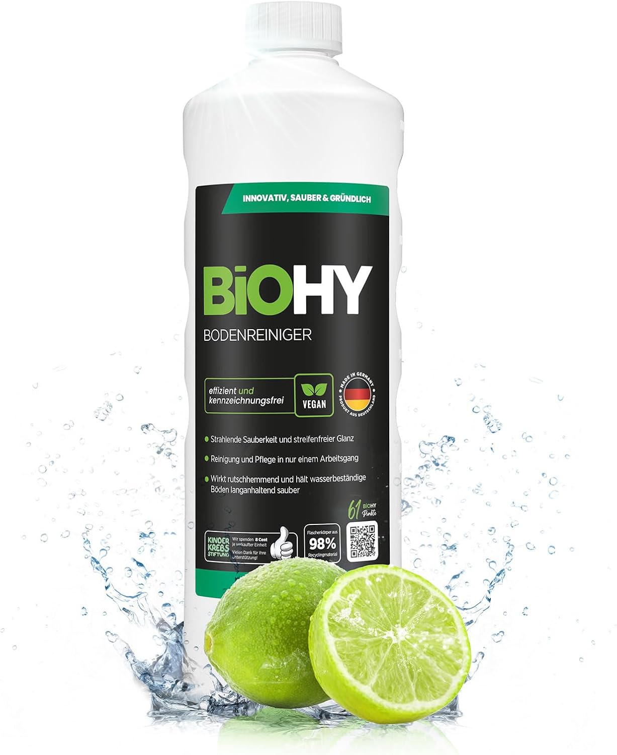 Detalle de BIOHY Vloerreiniger concentraat, 1 liter voor harde vloeren en reinigingsmachines