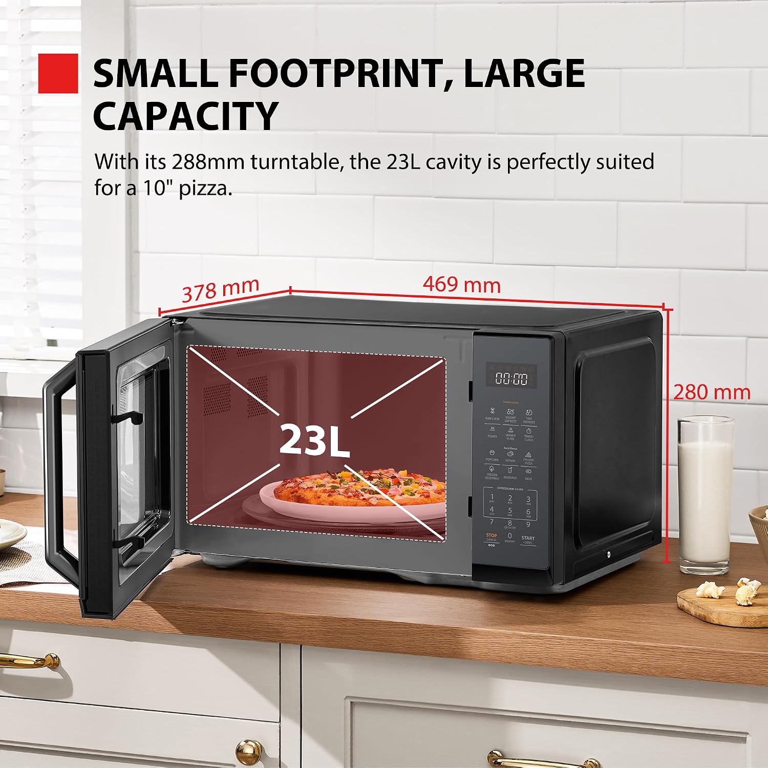 Detalle 2 de Toshiba MW3-EM23PF 23L 900W Microwave