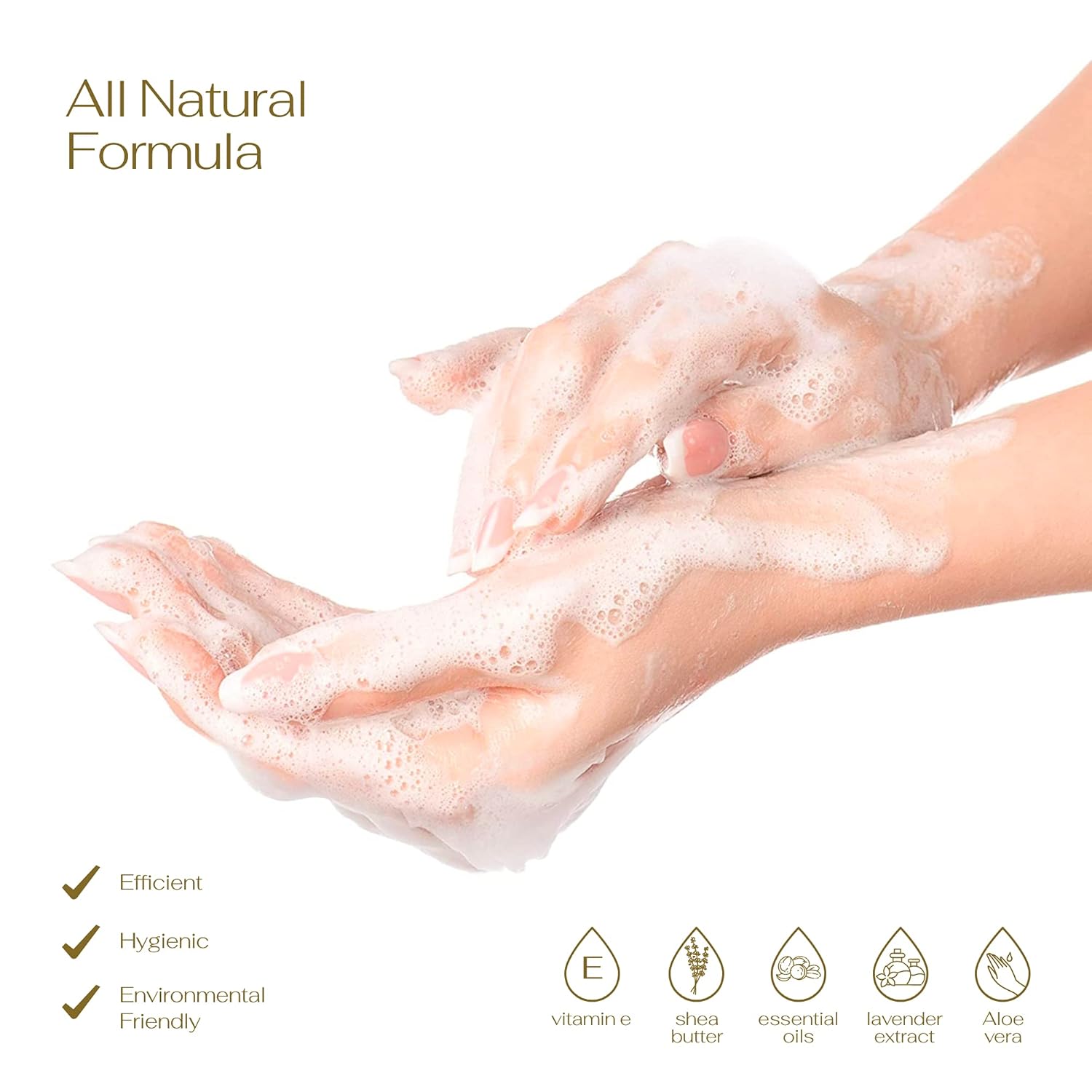 Detalle 1 de Lovery Foaming Hand Soap Pump (5-Pack) with Aloe Vera & Essential Oils