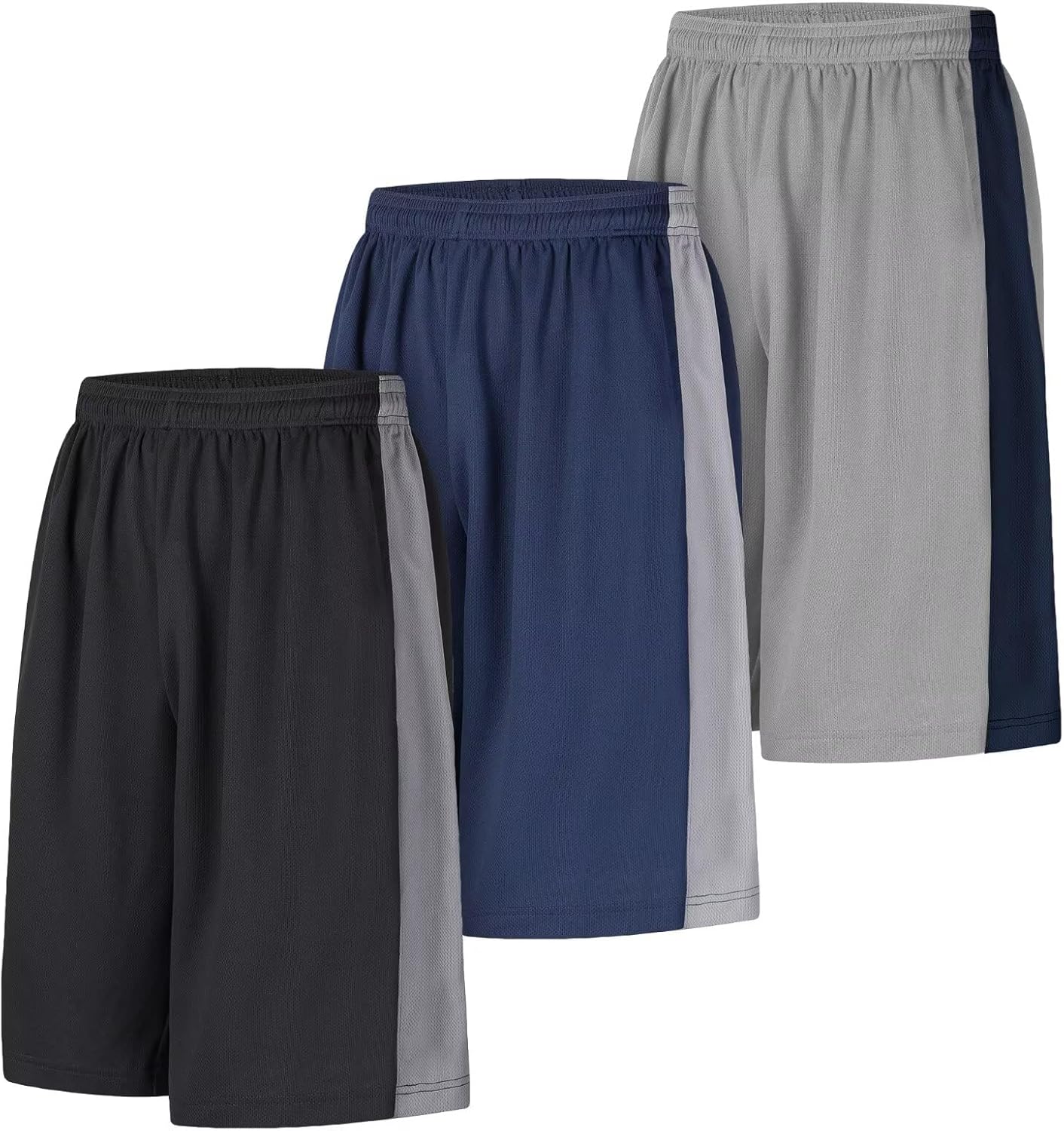 Detalle de LukBerd long athletic shorts for men with quick-dry fabric, camouflage, and pockets
