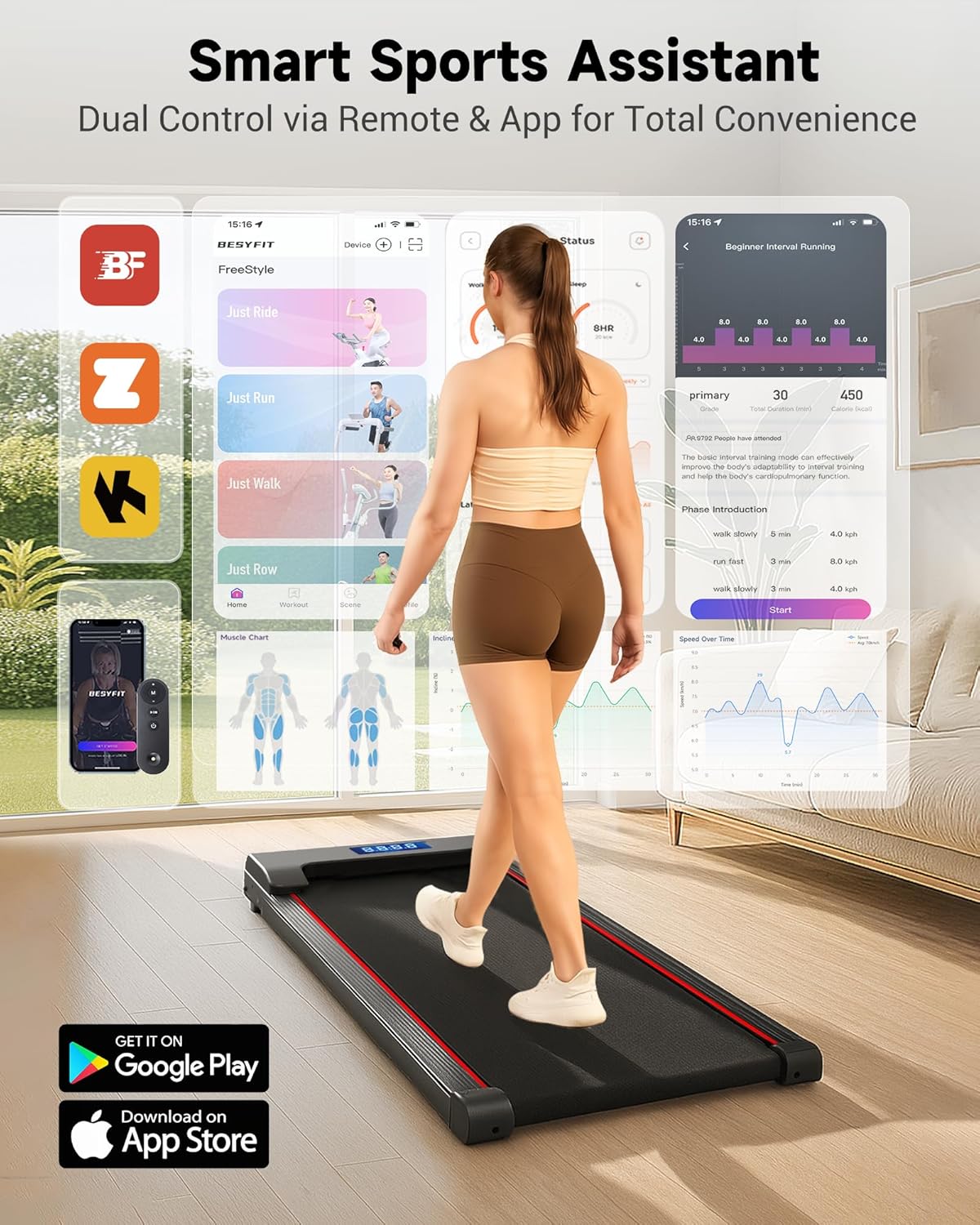 Thumbnail 3 de Hartwares NeoSilent Walking Pad Treadmill 1.0 🚶
