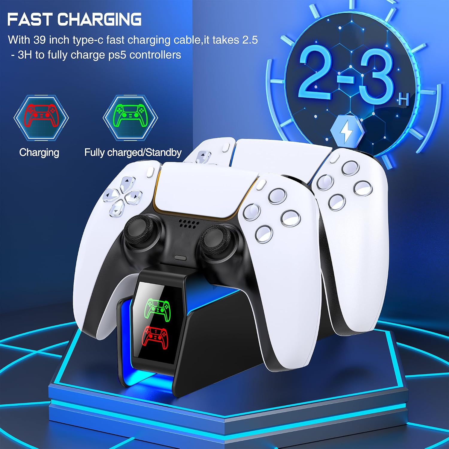 Detalle de PS5 Dual Controller Charger Station