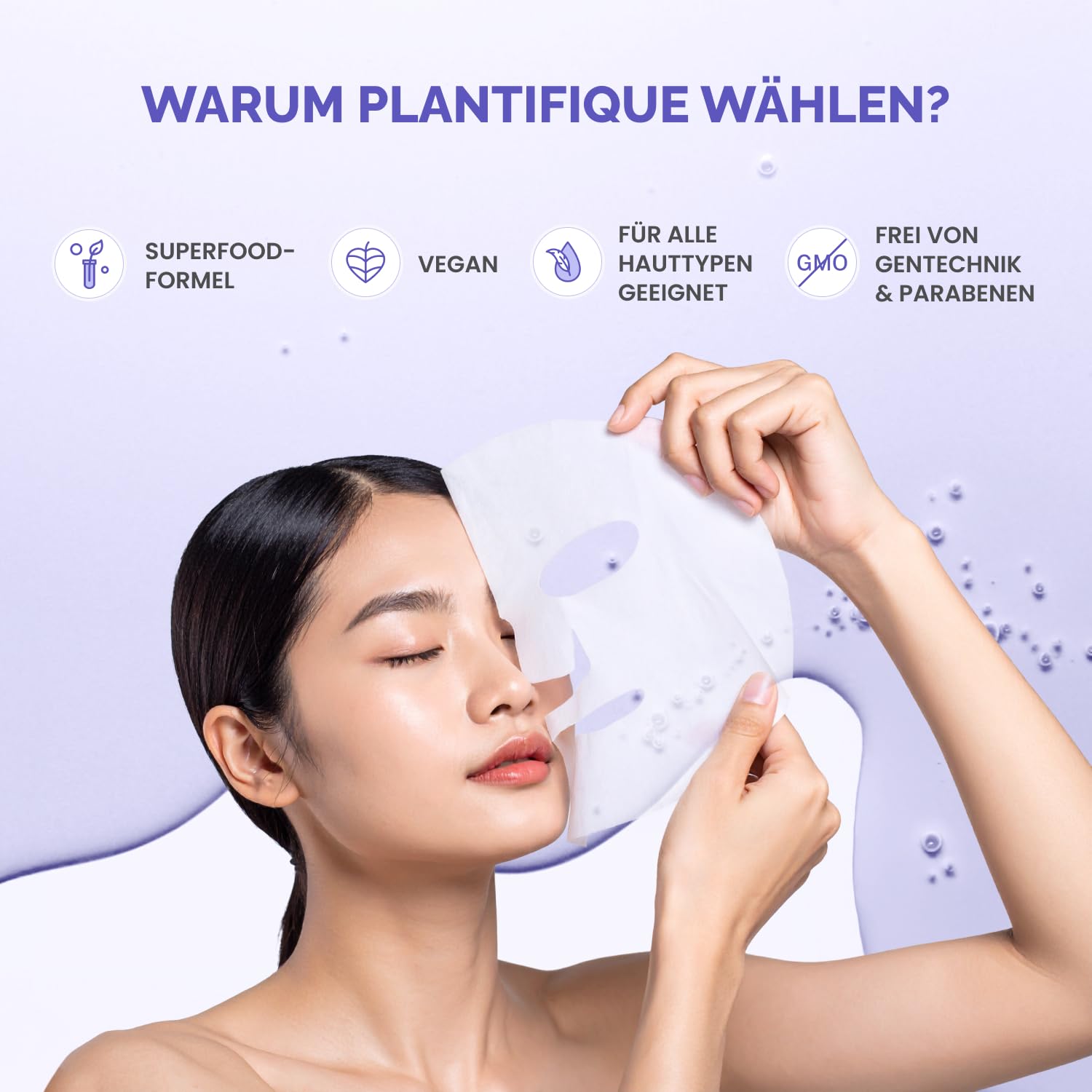 Thumbnail 5 de PLANTIFIQUE Koreanische Gesichtsmaske 5‑Pack 🧖♀