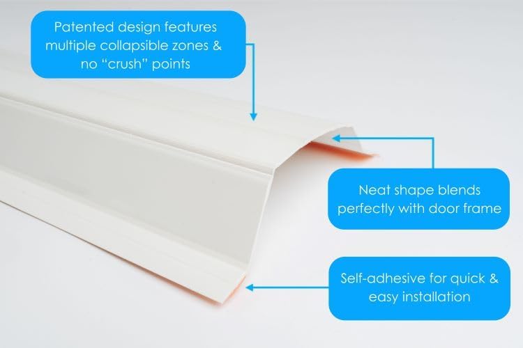 Thumbnail 3 de Finger Clear 10x Door Finger Guards — hinge safety shield 🏠