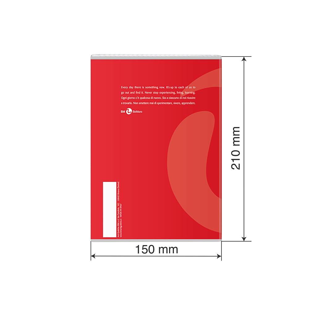 Detalle de BM BeMore Color 80 0110598 – A5-anteckningsbok med 5 mm rutor, 80 g papper, 12-pack