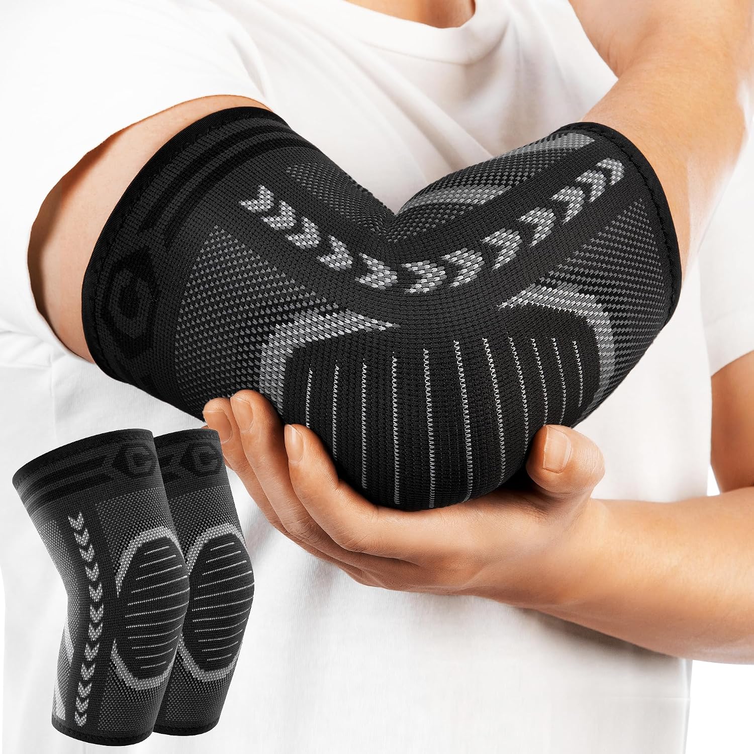 Detalle de CAMBIVO Elbow Support 2-pack compression sleeves